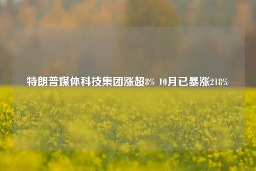 特朗普媒体科技集团涨超8% 10月已暴涨218%