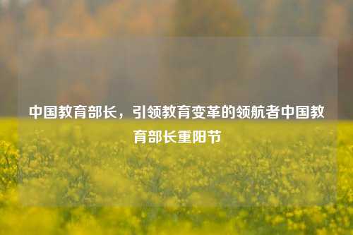 中国教育部长，引领教育变革的领航者中国教育部长重阳节