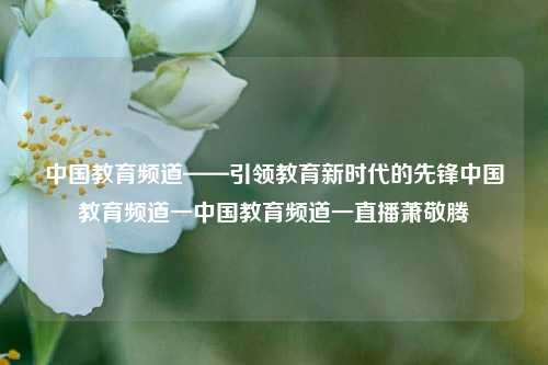 中国教育频道——引领教育新时代的先锋中国教育频道一中国教育频道一直播萧敬腾