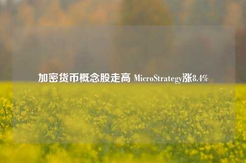 加密货币概念股走高 MicroStrategy涨8.4%