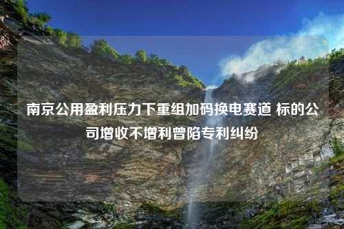 南京公用盈利压力下重组加码换电赛道 标的公司增收不增利曾陷专利纠纷