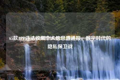 65款APP违法收集个人信息遭通报，数字时代的隐私保卫战